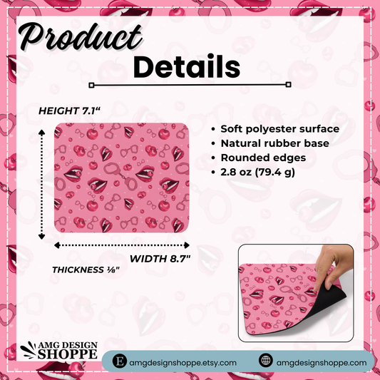 Flirty Cherry Mouse pad
