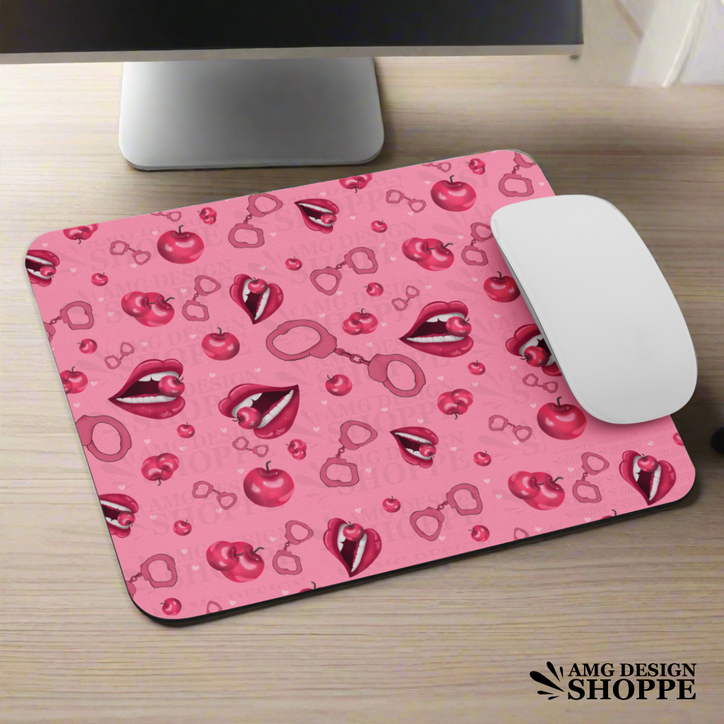 Flirty Cherry Mouse pad