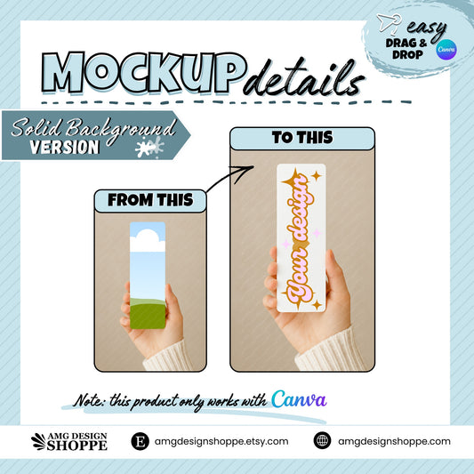 Canva Bookmark Mockup