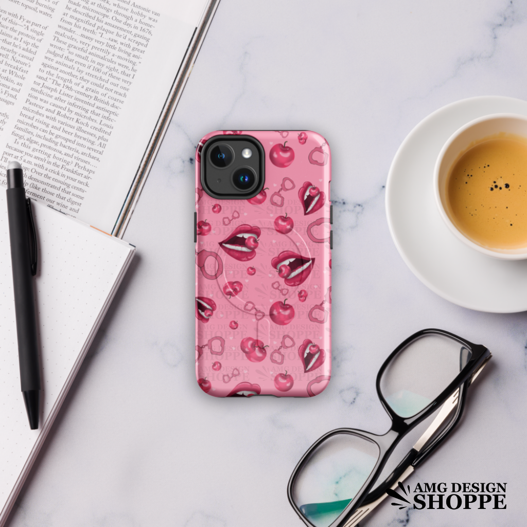 Flirty Cherry MagSafe® tough case for iPhone®