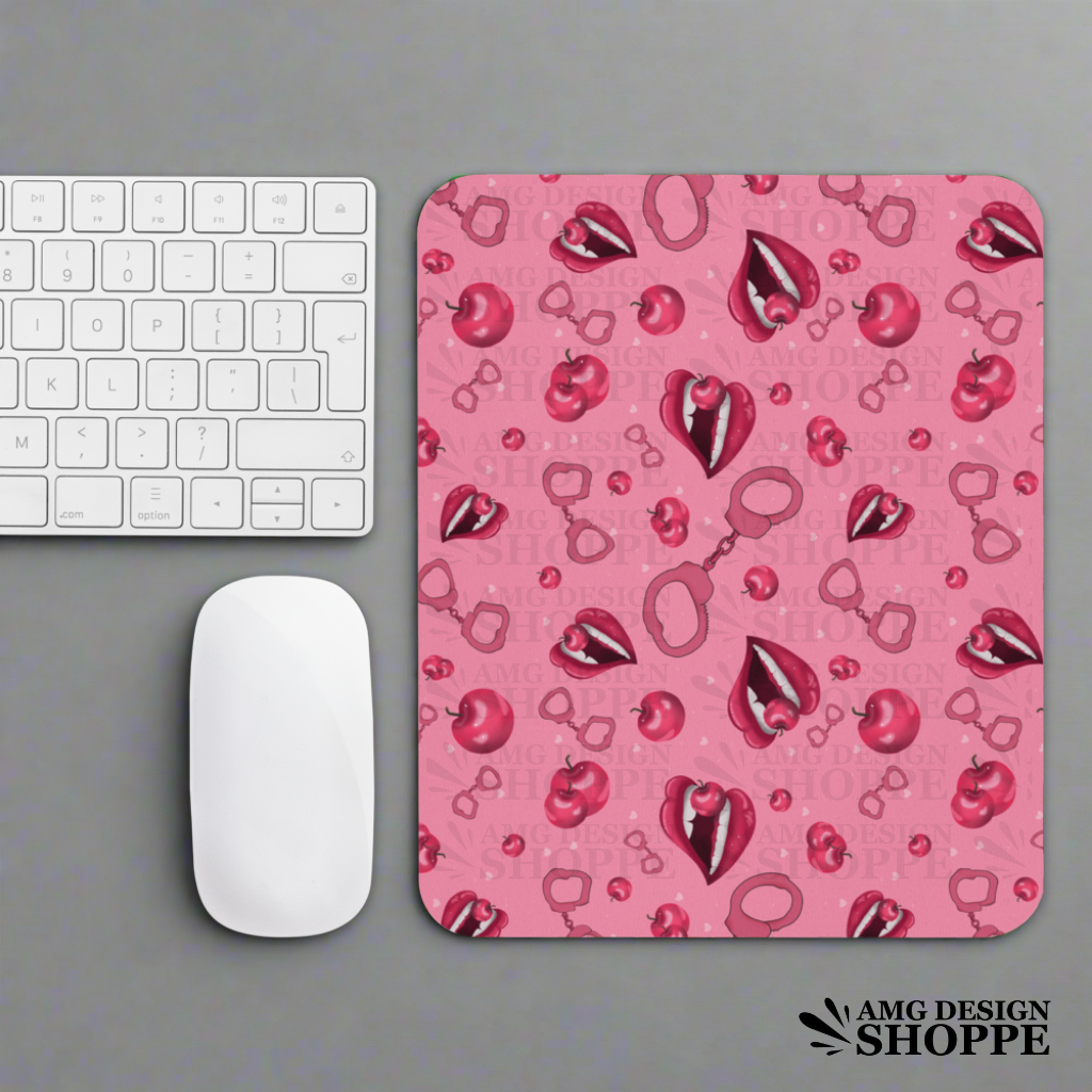Flirty Cherry Mouse pad