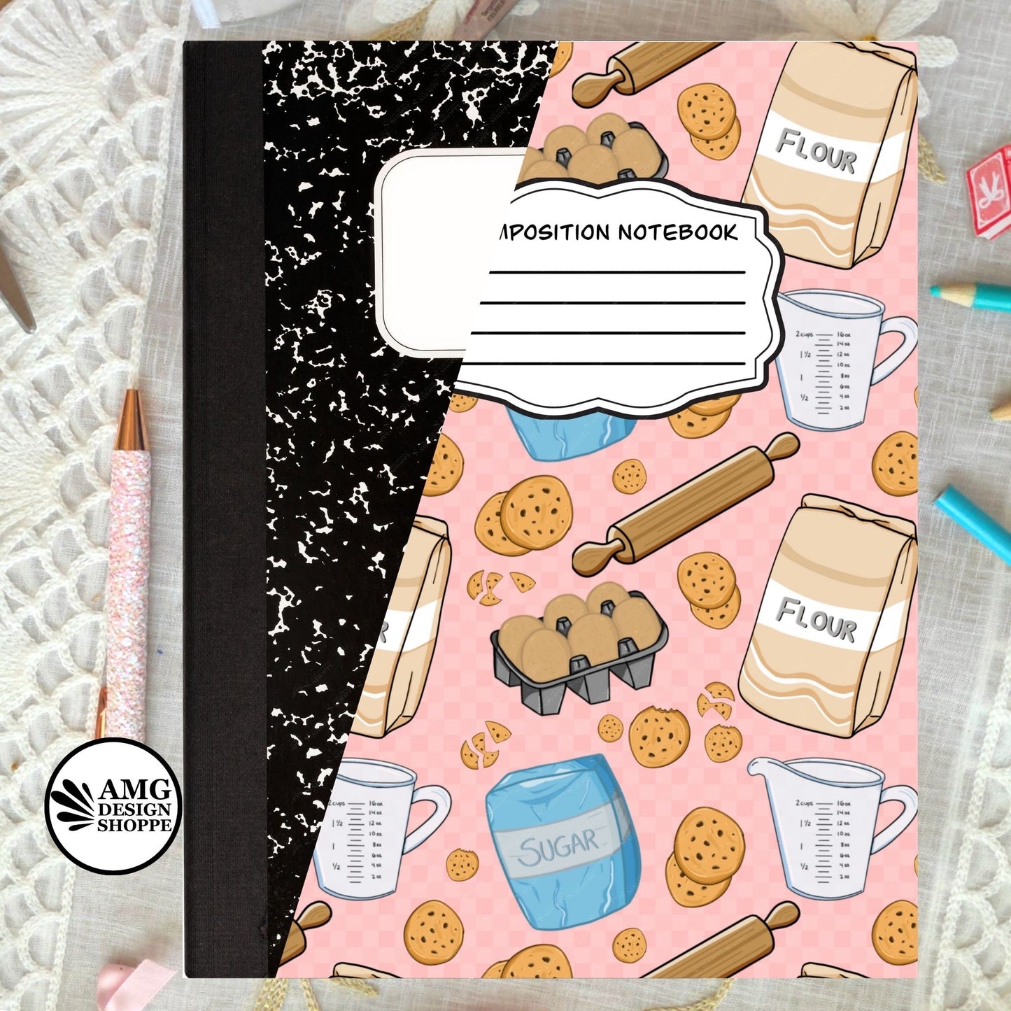 Baking Chocolate Chip Cookie Composition Notebook