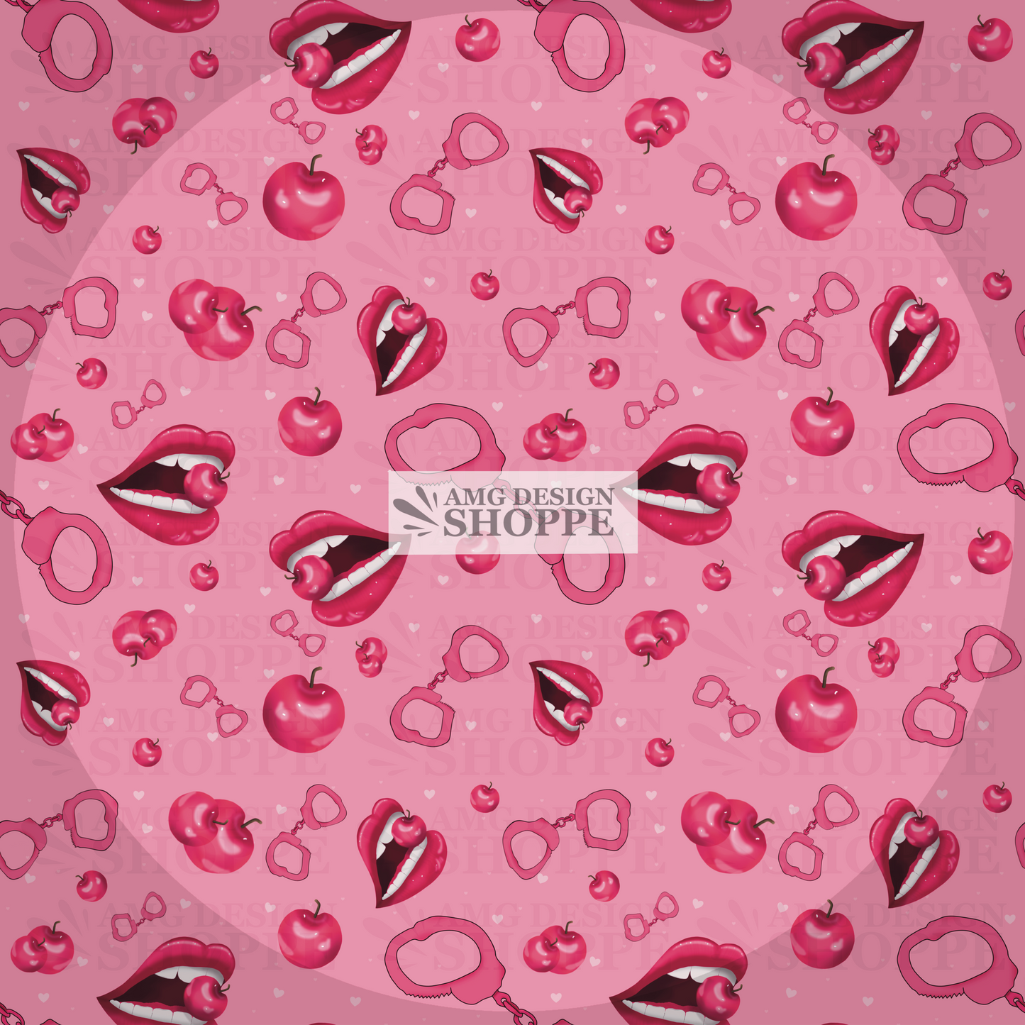 Flirty Cherry Seamless Pattern (Surface Pattern Design)