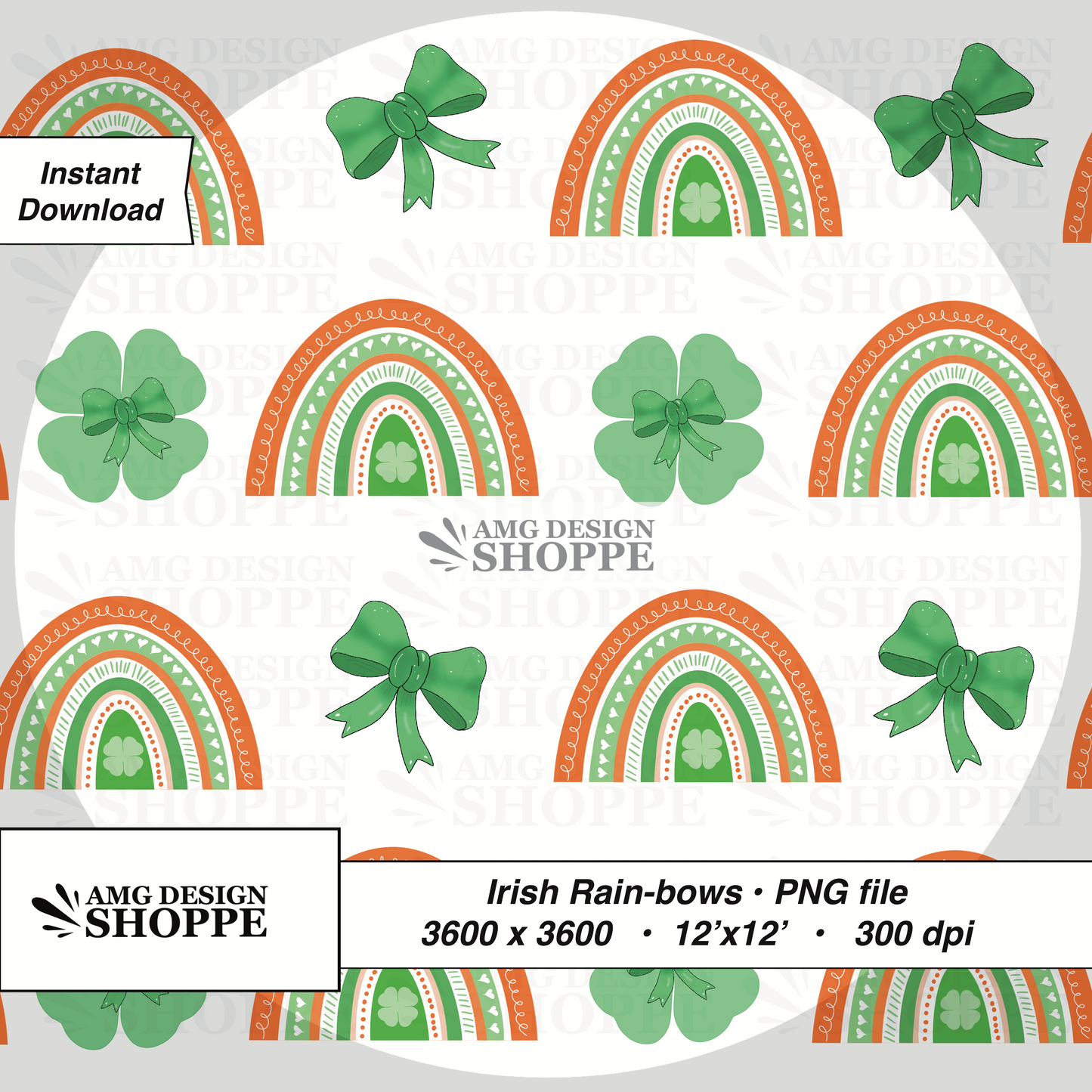 Irish Rain-bows (Surface Pattern Design)