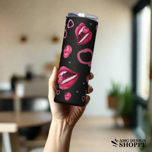 Flirty Cherry Stainless steel tumbler