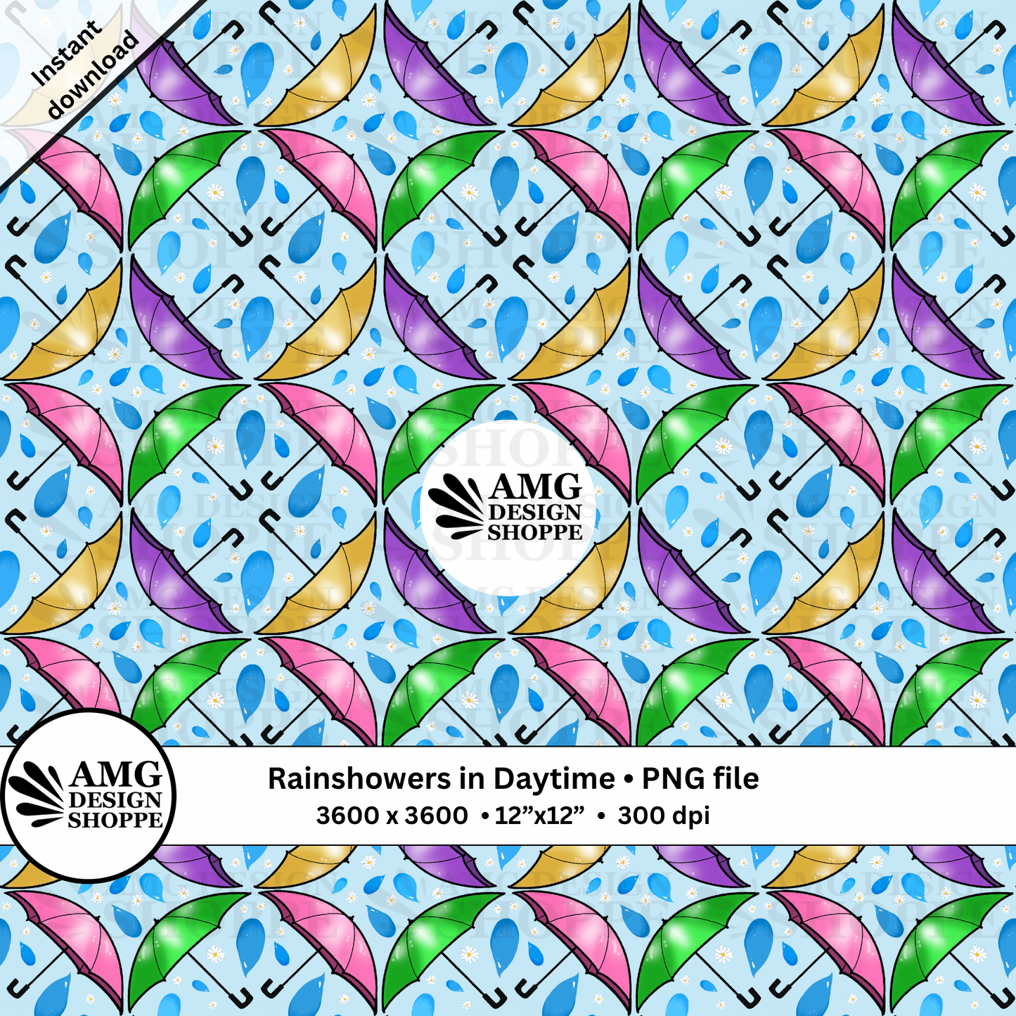 Rain-showers during Daytime (Surface Pattern Design)