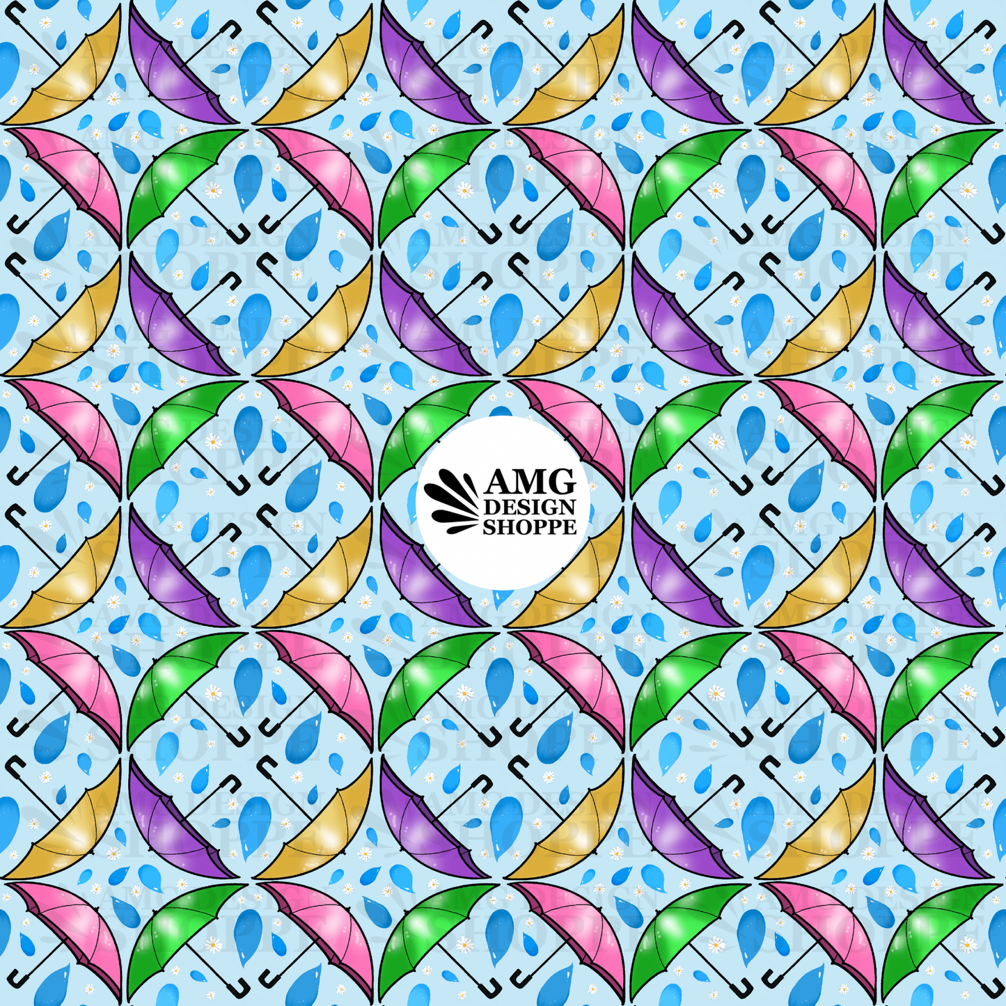 Rain-showers during Daytime (Surface Pattern Design)