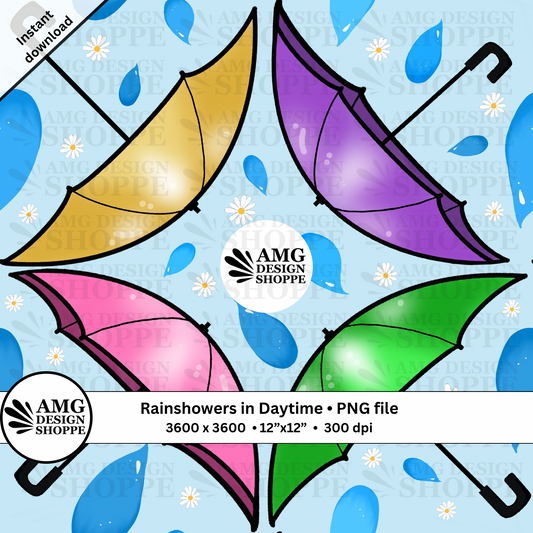 Rain-showers during Daytime (Surface Pattern Design)