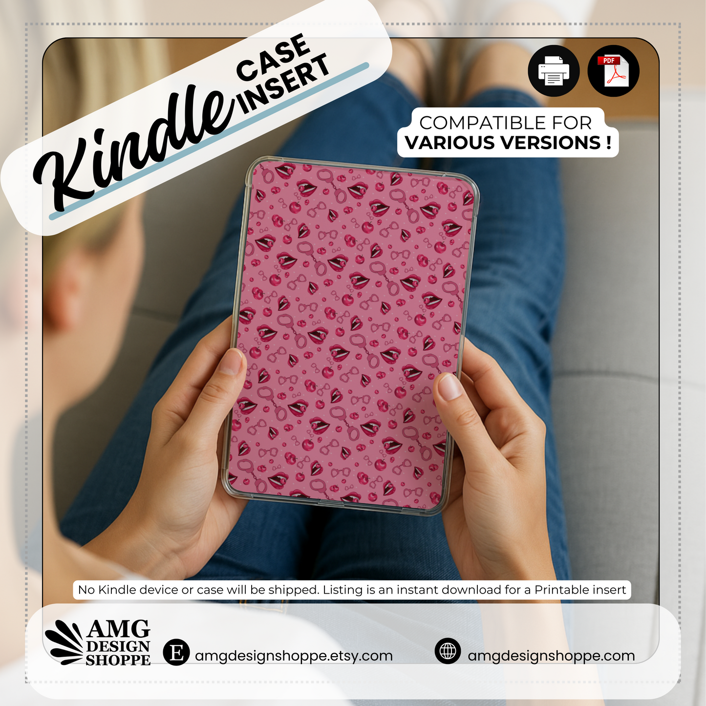 Kindle Case Insert - Cherry Good Time