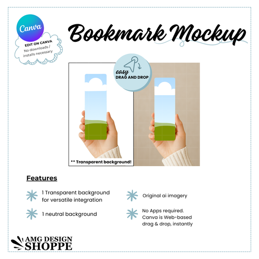 Canva Bookmark Mockup