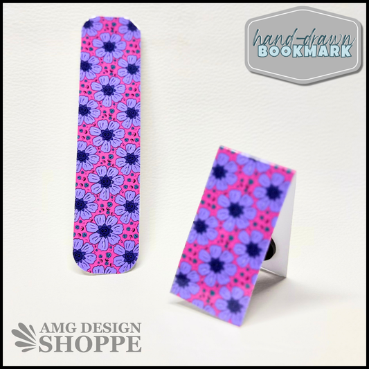 Purple y2k Skull Flowers (Bookmark)
