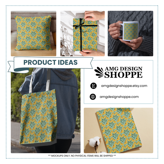Coneflowers (Surface Pattern Design)