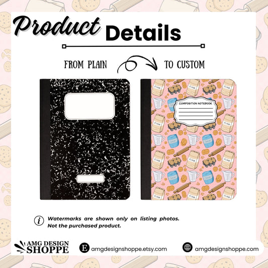 Baking Chocolate Chip Cookie Composition Notebook