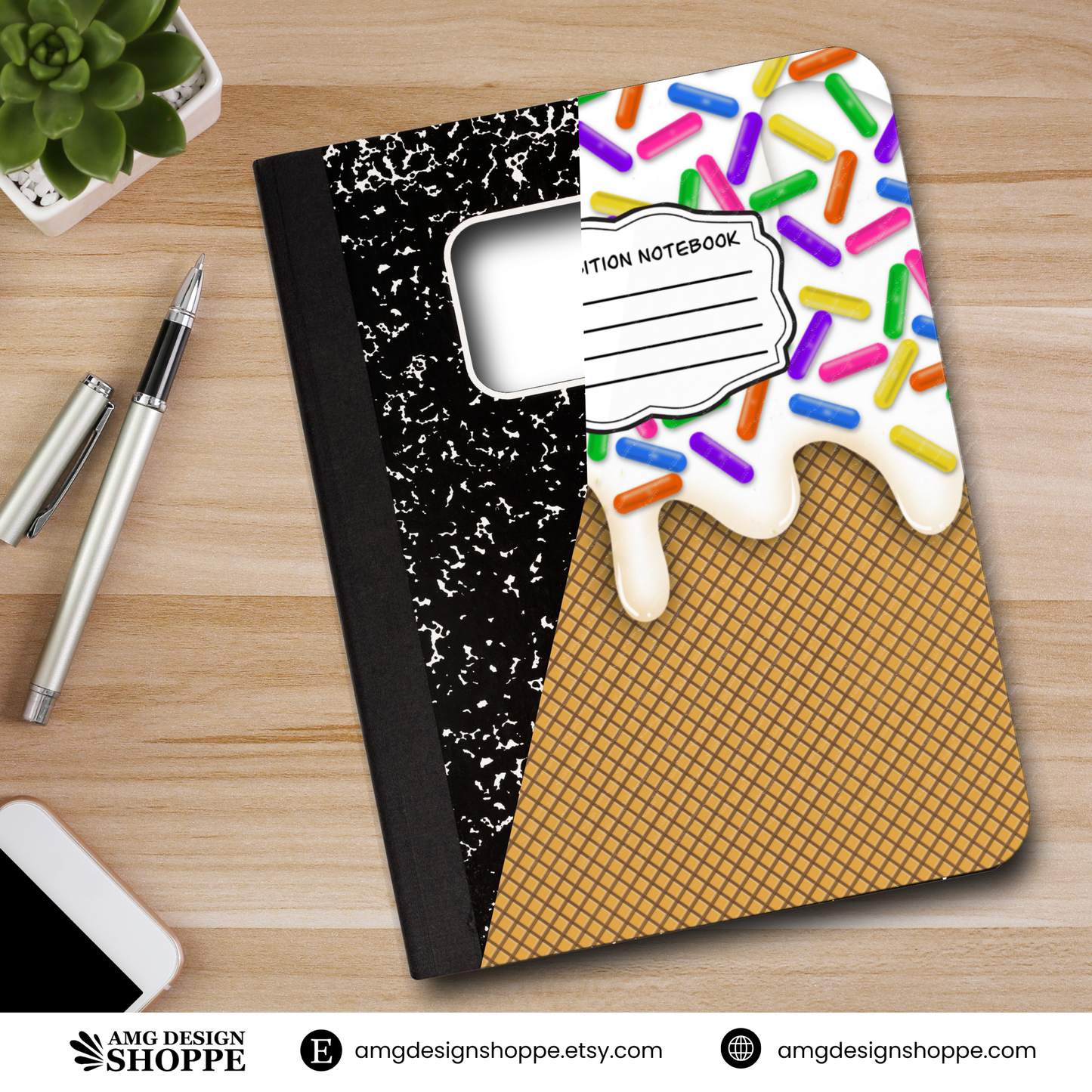 Ice Cream Sprinkles (Composition Notebook)