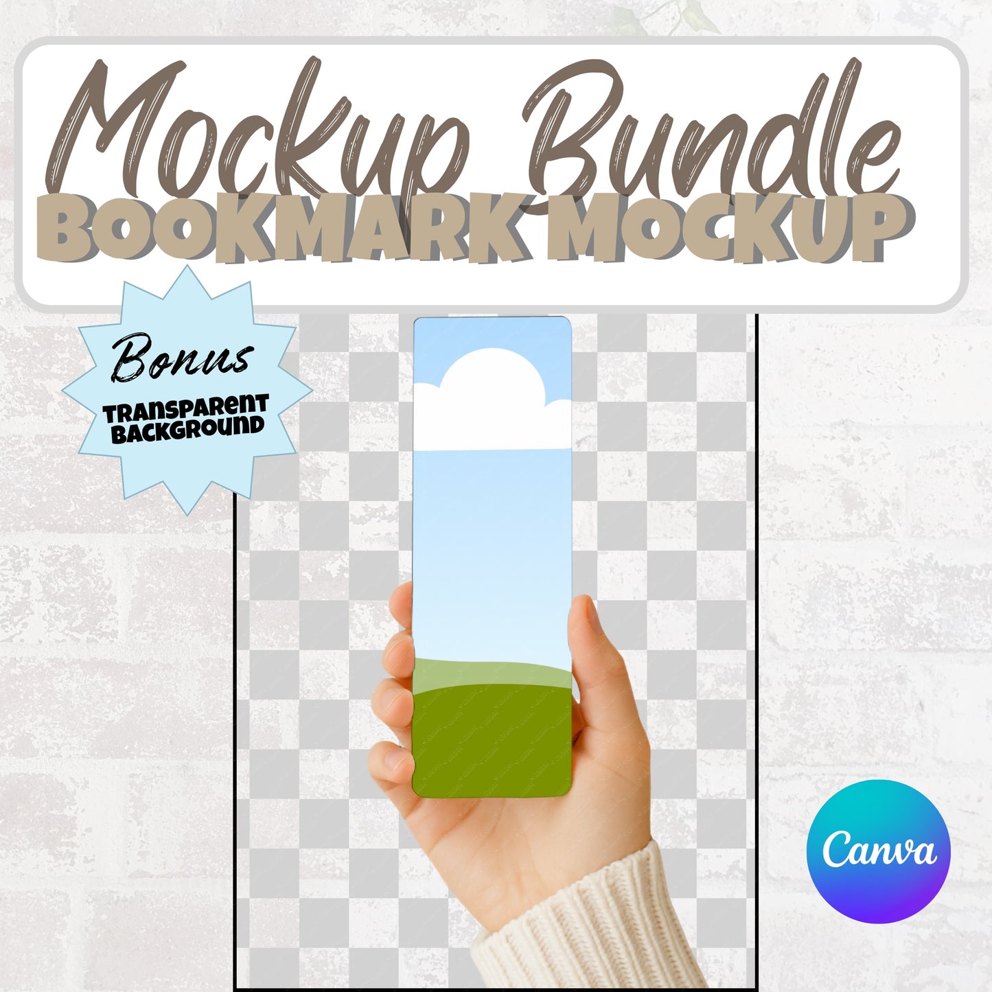 Canva Bookmark Mockup