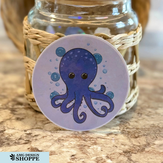 Underwater Octopus  (Sticker)