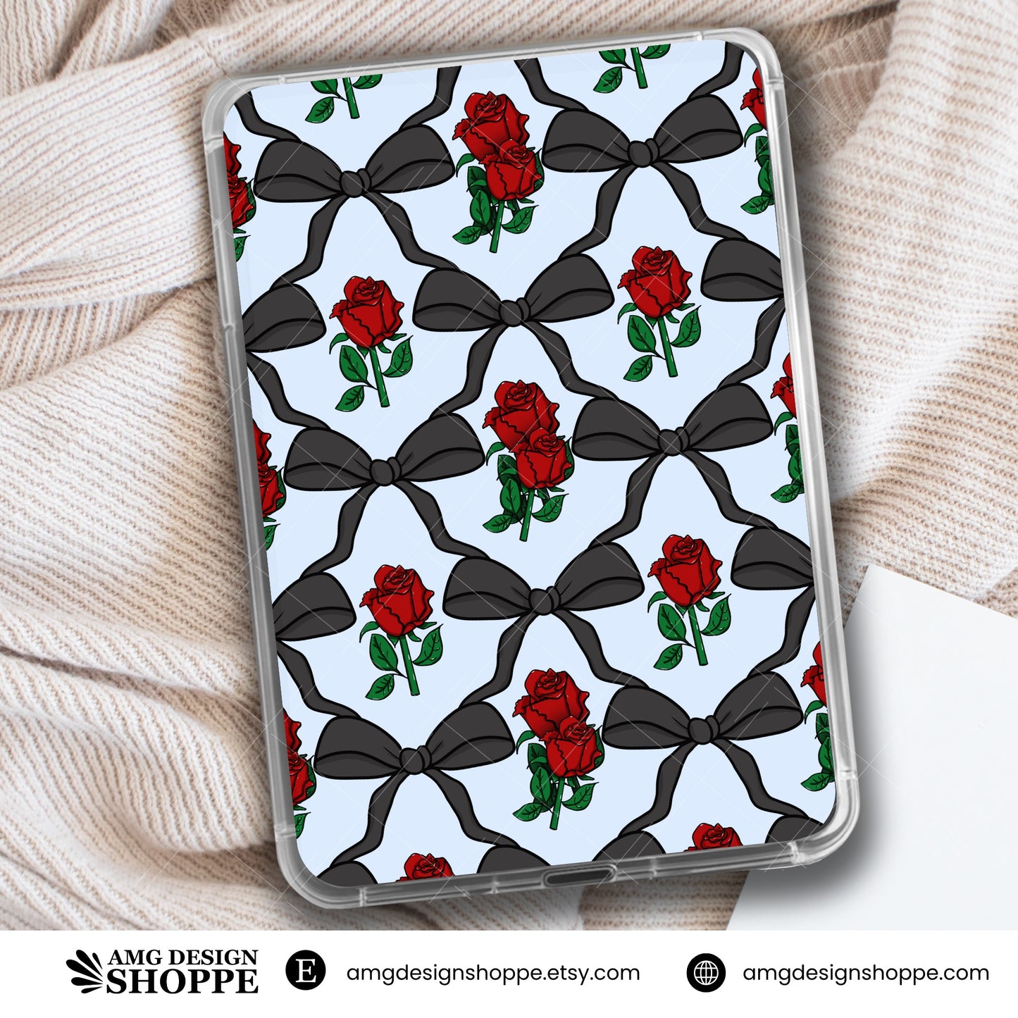 Bows & Red Roses- Kindle Insert
