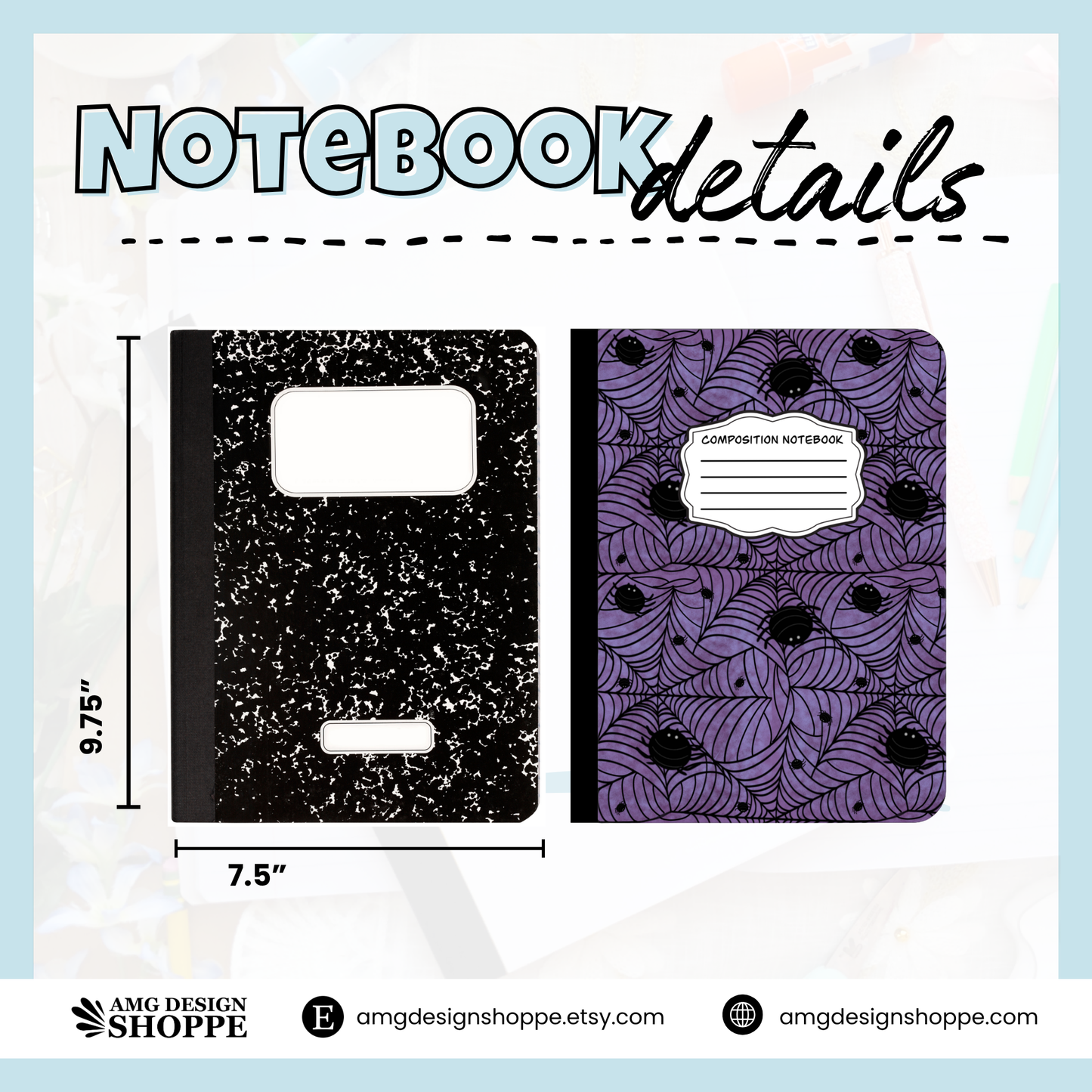Purple Spider Web (Composition Notebook)