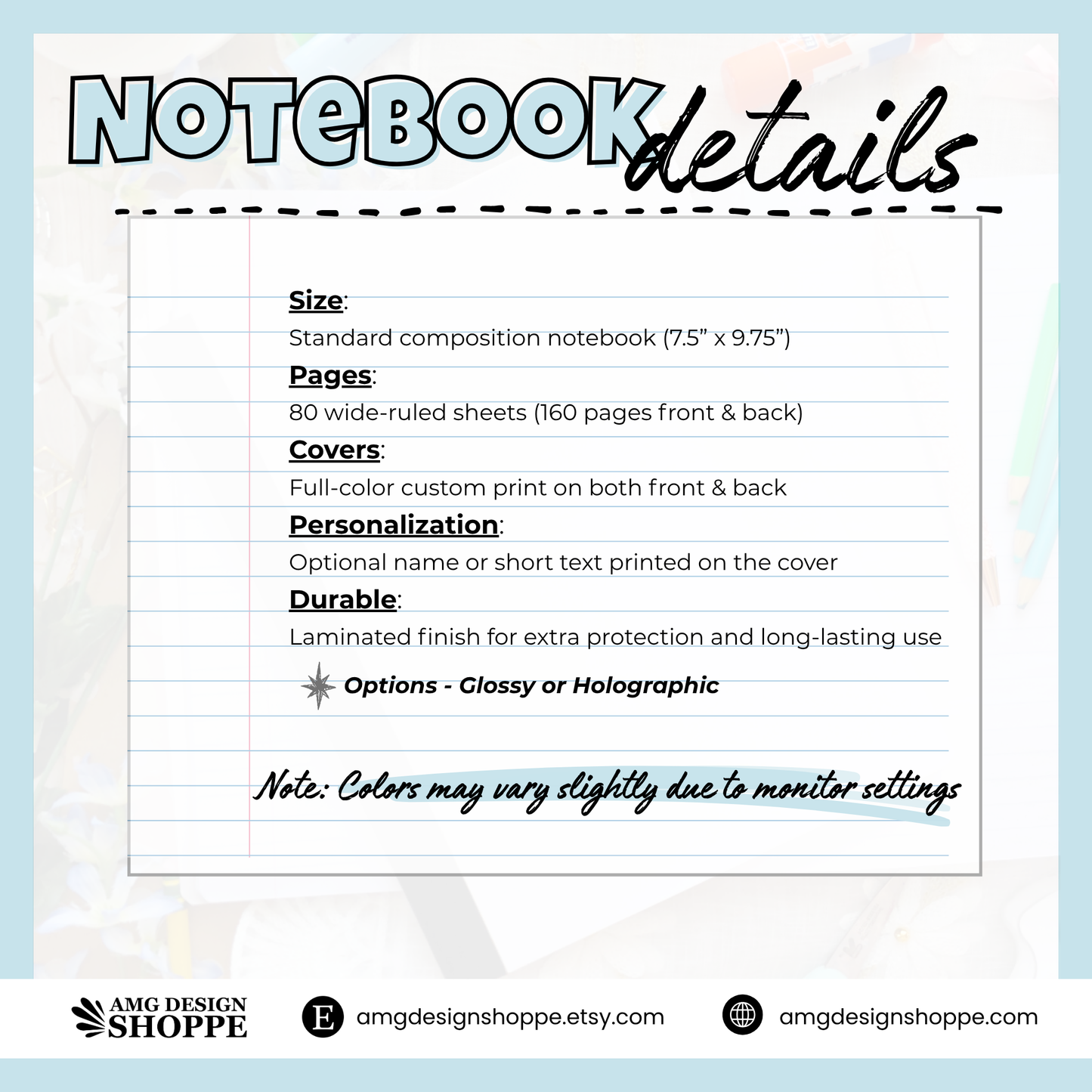 Festive Faves (Composition Notebook)