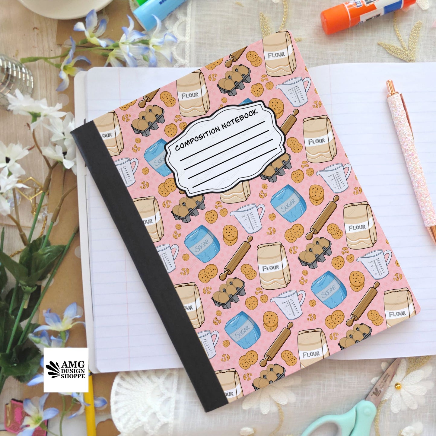 Baking Chocolate Chip Cookie Composition Notebook