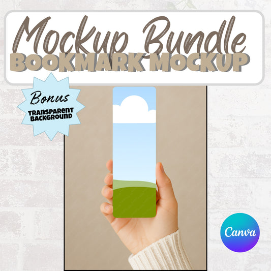 Canva Bookmark Mockup