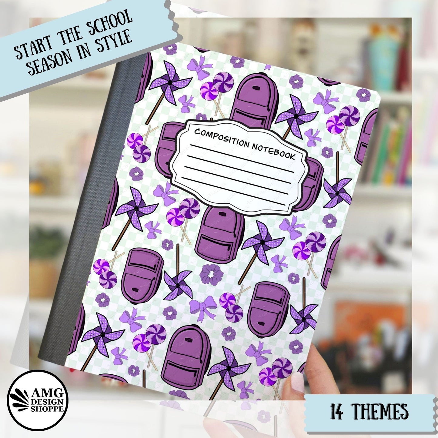 Purple Backpack (Composition Notebook)
