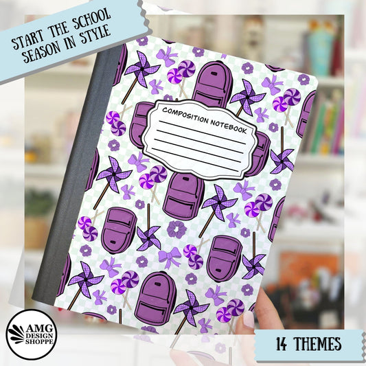 Purple Backpack (Composition Notebook)