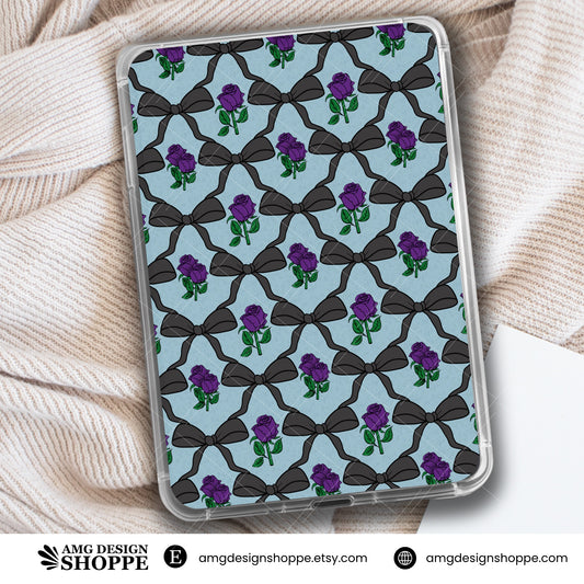 Bows & Purple Roses- Kindle Insert