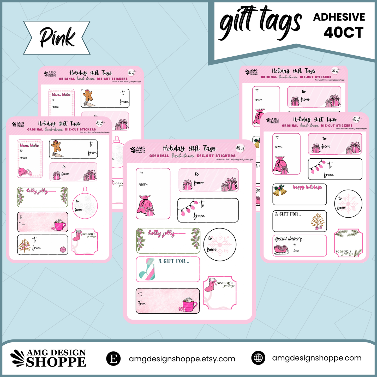 Christmas Gift Tag Sheets - 40ct pack