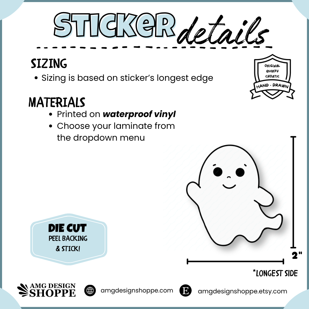 Ghost Flying (Sticker)
