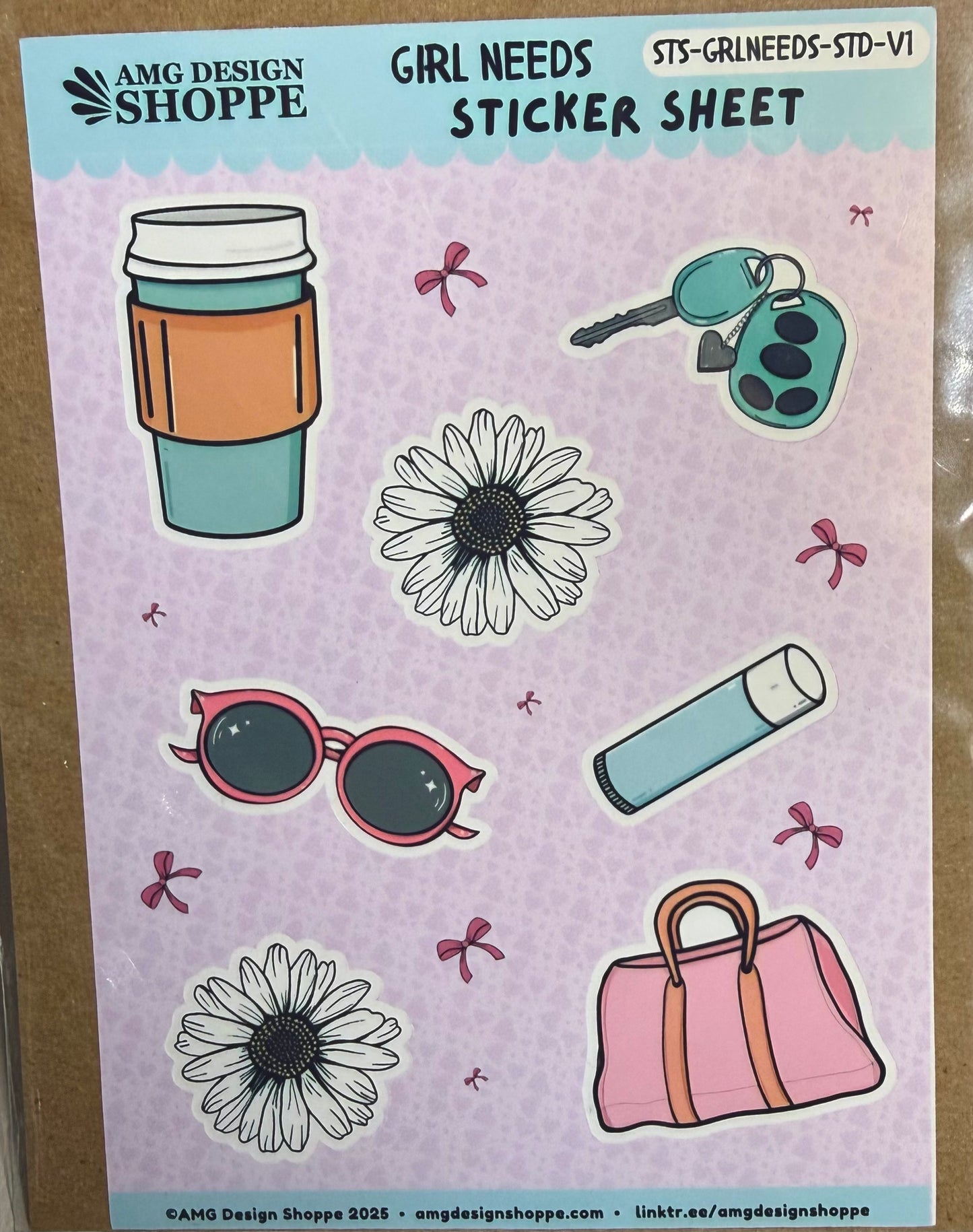 Girl Needs (Sticker Sheet)