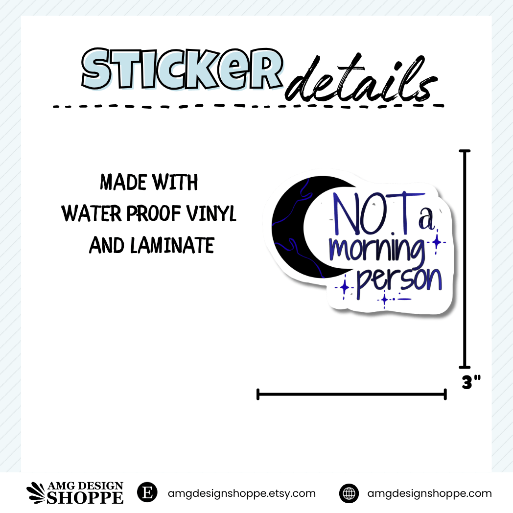 Not a Morning Person (Sticker)