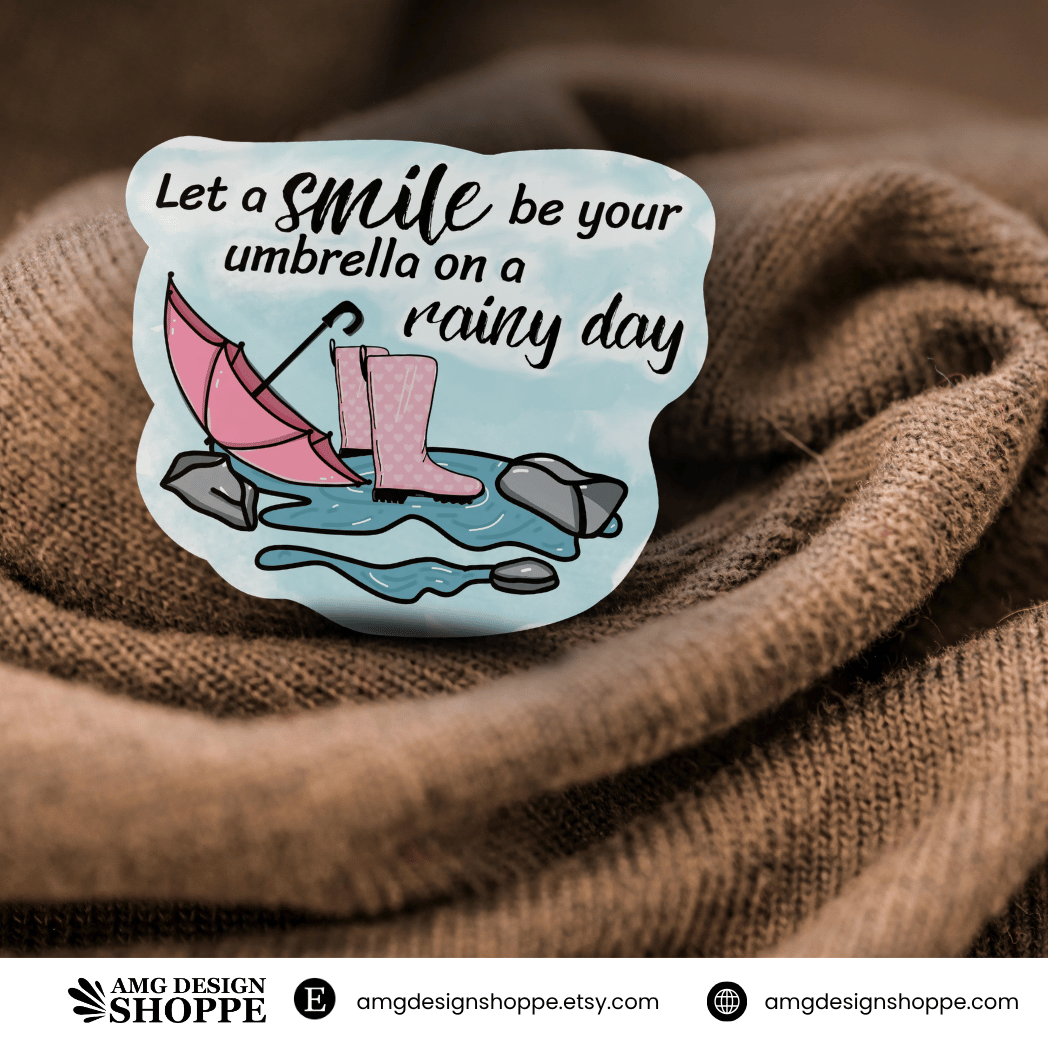 Smile on a Rainy Day (Sticker)