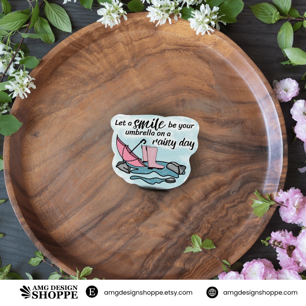 Smile on a Rainy Day (Sticker)