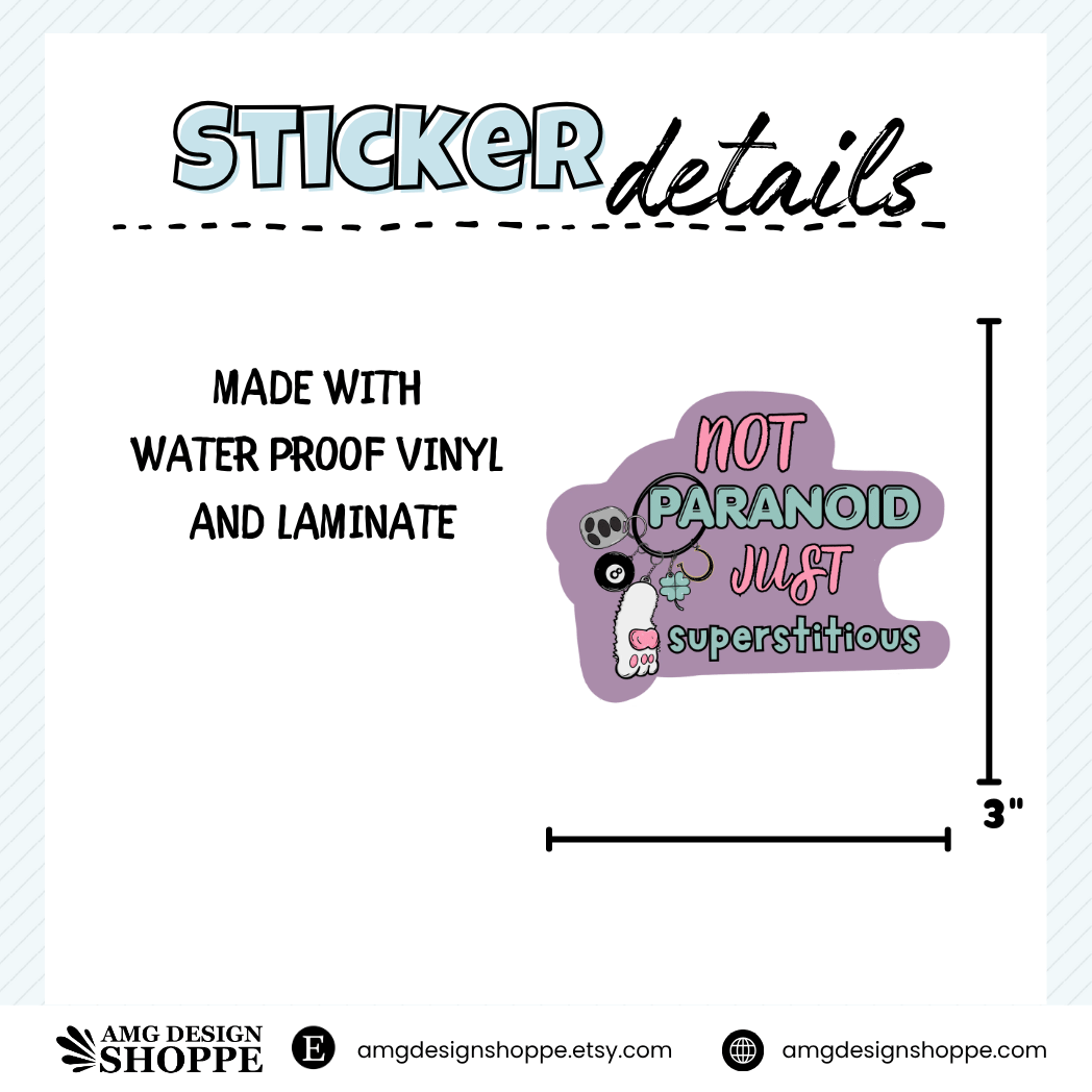 Superstitious (Sticker)