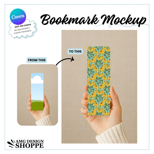 Canva Bookmark Mockup